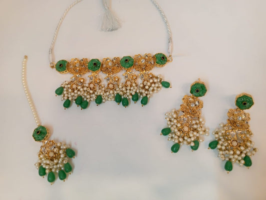 Emerald Frost Necklace Set