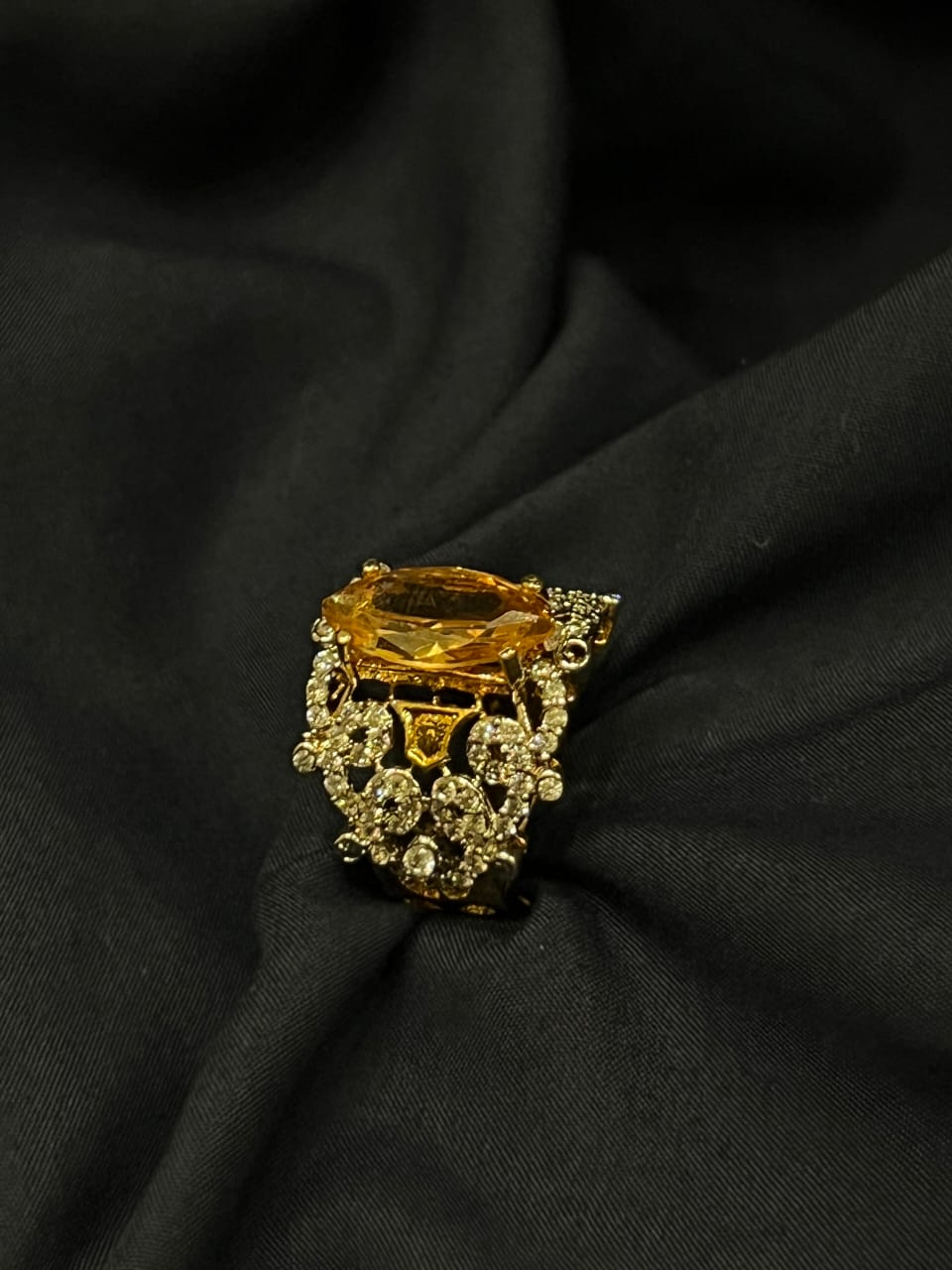 Yellow Topaz Ring