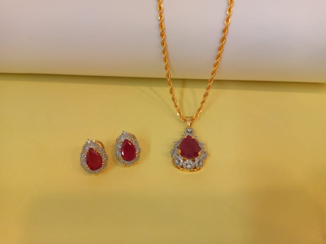 RubyGlow Locket Set