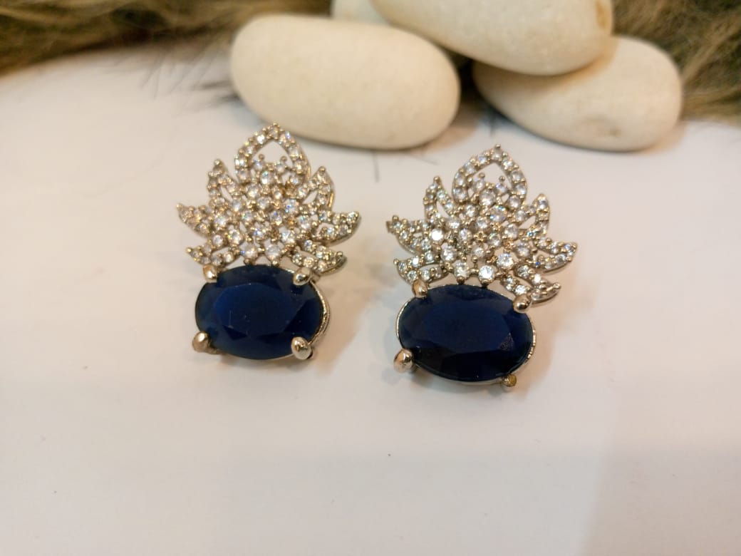 Blue Diamond Dangles