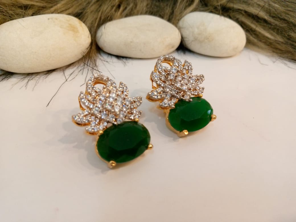 Emerald Sparkle Earrings