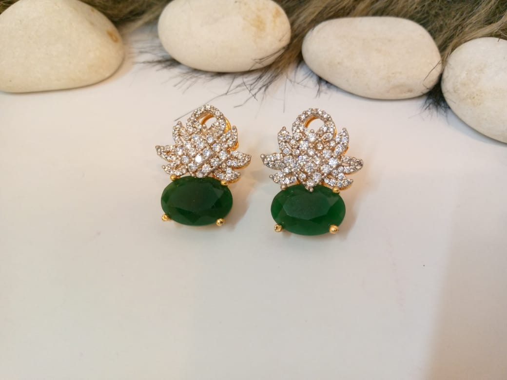 Emerald Sparkle Earrings