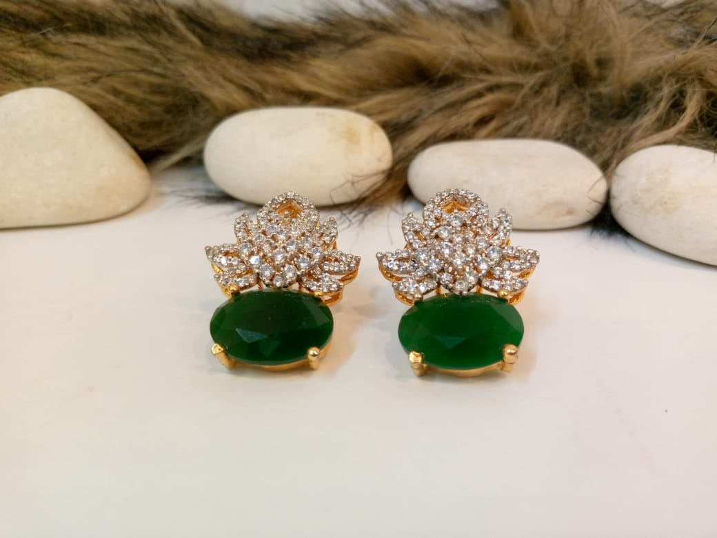 Emerald Sparkle Earrings