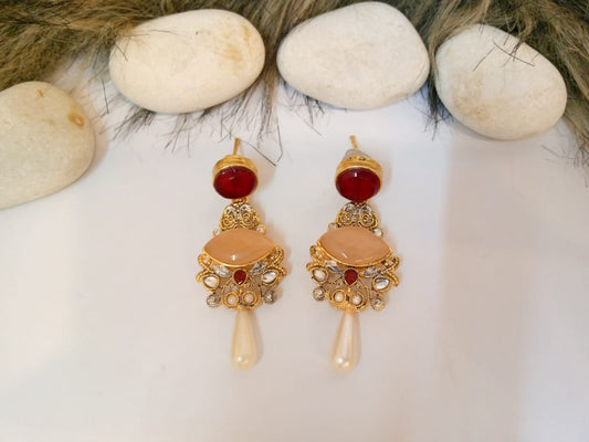 Rosy Gempearl Earrings