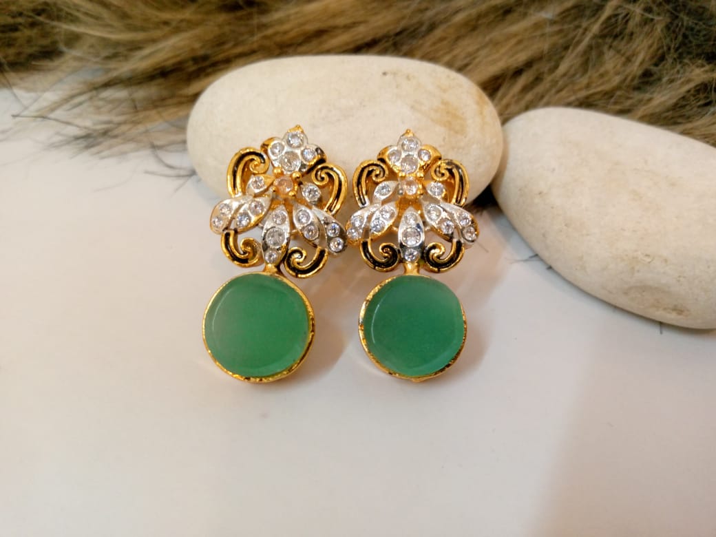 Emerald Sparkle Studs