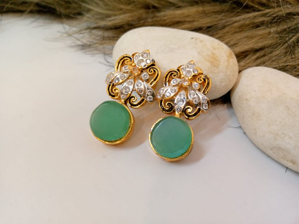 Emerald Sparkle Studs