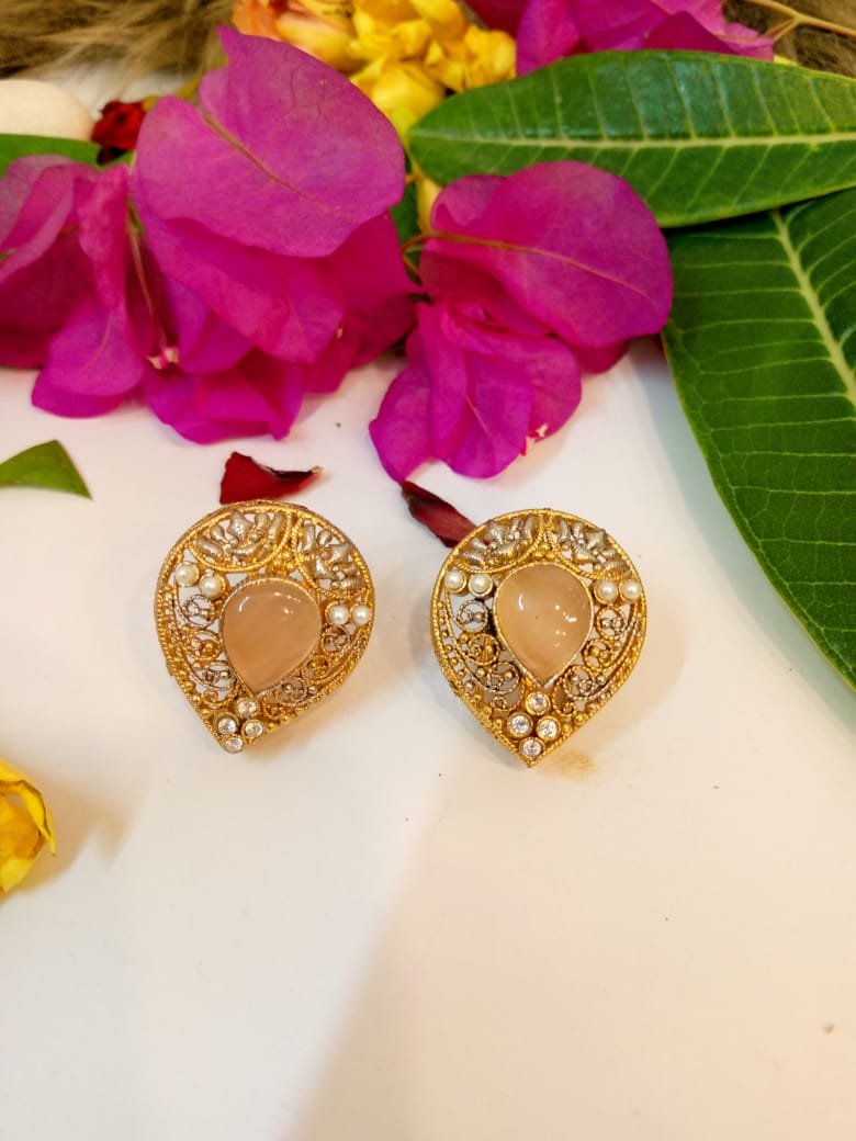 Radiant Pearlstone Earrings