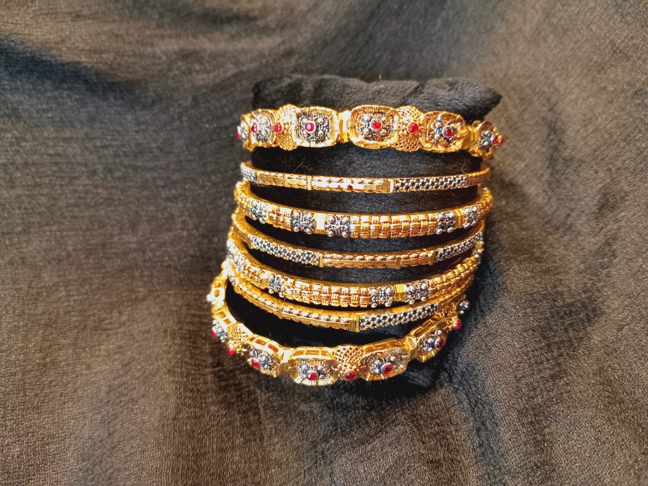 Sparkling Ivory Bangles