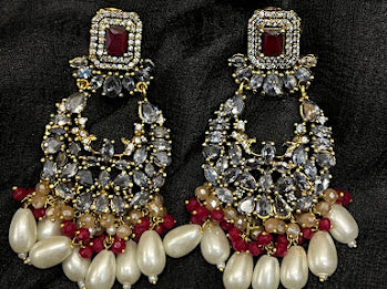 Ruby Pearl Earrings